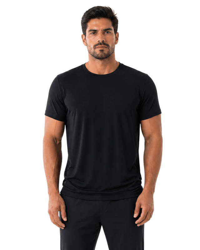 Camiseta Tech Modal personalizada com a estampa da sua marca, produzida pela Gubo